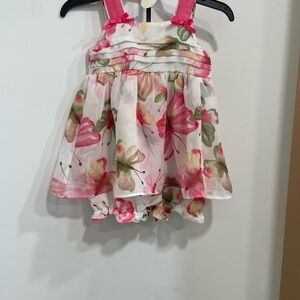 Floral Baby Dress with Bloomers